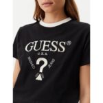Guess V5gı18ı3z14 Fılanta Crop Tee Kadın Tshırt – SİYAH - Görsel 4
