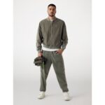 Guess Z5yq16wgac0 Guerıno Full Zıp Tra Erkek Sweatshırt – HAKİ - Görsel 3