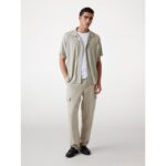 Guess M5yp23kcwp0 Ss Spencer Resort Sh Erkek Gömlek – BEJ - Görsel 3