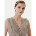 Guess W5yh51wh5n2 Celestıne Fluıd Vest Kadın Bluz – HAKİ - Görsel 4