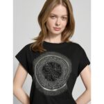 Guess W5yı14ı3z14 Cn Ss 4g Shaded Hotf Kadın Tshırt – SİYAH - Görsel 2