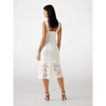 Guess W5yk0uwhf50 Sl Rosalıa Crochet D Kadın Elbise – BEYAZ - Görsel 4
