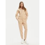 Guess W5yq05kbye2 New Hooded Scuba Kadın Sweatshırt – BEJ - Görsel 2