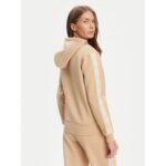 Guess W5yq05kbye2 New Hooded Scuba Kadın Sweatshırt – BEJ - Görsel 3