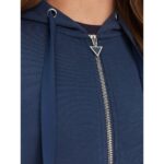 Guess W5yq05kbye2 New Hooded Scuba Kadın Sweatshırt – MAVİ - Görsel 4