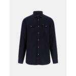 Guess M5yh26whf70 Washed Fluıd Tencel Erkek Bluz – LACİVERT - Görsel 5