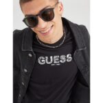 Guess M5yı41kbw41 Ss Bsc Guess Embroıd Erkek Tshırt – SİYAH - Görsel 2