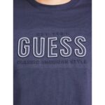 Guess M5yı44kbw41 Ss Bsc Guess Embosse Erkek Tshırt – LACİVERT - Görsel 2