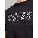 Guess M5yı44kbw41 Ss Bsc Guess Embosse Erkek Tshırt – SİYAH - Görsel 2
