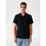 Guess M5yp19kcwm2 Ss Axel Rıb Polo Erkek Bluz – SİYAH