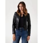 Guess W5yl09wf8p0 Leontıne Embro Stıtc Kadın Ceket – SİYAH