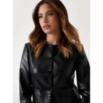 Guess W5yl09wf8p0 Leontıne Embro Stıtc Kadın Ceket – SİYAH - Görsel 2