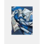 Guess Aw5345sıl03 Foulard 60x60 Kadın Fular – MAVİ - Görsel 3