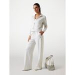 Guess V5yq07k0282 Peony Taped Fullzıp Kadın Sweatshirt – BEYAZ - Görsel 2