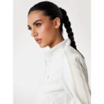 Guess V5yq07k0282 Peony Taped Fullzıp Kadın Sweatshirt – BEYAZ - Görsel 3