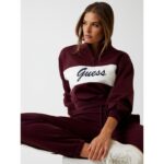 Guess V5bq00kcx22 Fabıa Half-zıp Kadın Sweatshırt – MOR - Görsel 3
