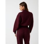 Guess V5bq00kcx22 Fabıa Half-zıp Kadın Sweatshırt – MOR - Görsel 5