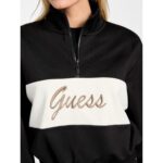Guess V5bq00kcx22 Fabıa Half-zıp Kadın Sweatshırt – SİYAH - Görsel 3