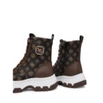 Guess Flfbnzfal12 Benzon Kadın Sneakers – KAHVERENGİ - Görsel 5