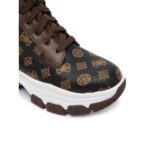 Guess Flfbnzfal12 Benzon Kadın Sneakers – KAHVERENGİ - Görsel 6