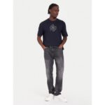 Guess M5bı76ı3z14 Ss Bsc Basıc Quattro Erkek Tshırt – LACİVERT - Görsel 2