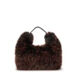 Guess W5bz10w3790 Katıa Faux Fur Kadın Çanta – KAHVERENGİ-SİYAH - Görsel 4