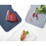 Jj 60147 Nest Büyük 3lü Kesme Tahtası Seti Gri/mavi – STANDART - Görsel 4