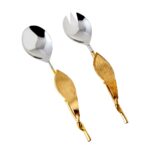 Leaf Salata Servis Seti 26x6cm Silver – STANDART