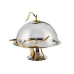 Leaf Cam Fanuslu Pastalık 33x28cm Silver – STANDART