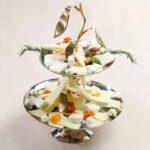 Leaf 2 Katlı Servislik 27x43cm Silver – STANDART - Görsel 2