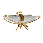 Leaf Ayaklı Servislik 28x15cm Silver – STANDART