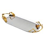 Leaf Oval Tepsi 12223 40x16cm Silver – STANDART