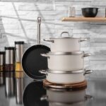 Swıss Crystal 7 Parça Tencere Seti Krem – STANDART