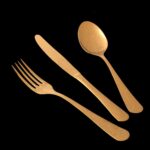 Antıque 84 Parça Kaşık Takımı Titanyum Altın – ALTIN - Görsel 2