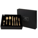 Antıque 84 Parça Kaşık Takımı Titanyum Altın – ALTIN - Görsel 3