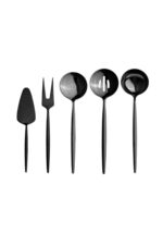 9000 Titanyum 5 Parça Servis Takımı Siyah – STANDART