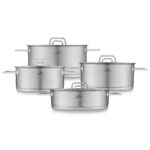 Montreal 8 Parça Mat Çelik Tencere Takımı – STANDART