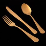 Antıque 84 Parça Kaşık Takımı Titanyum Mat Altın – STANDART - Görsel 2