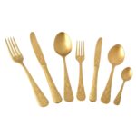 Antıque 84 Parça Kaşık Takımı Titanyum Mat Altın – STANDART - Görsel 3