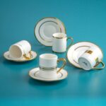 Luces 4lü Kahve Fincan Takımı Altın – STANDART