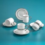 Luces 4lü Kahve Fincan Takımı Platin – STANDART