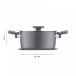 Swıss Crystal 7 Parça Tencere Seti Grey – STANDART - Görsel 5