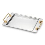 Taranto Büyük Tepsi Çelik Gold – STANDART