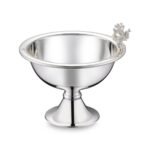 Poseidon Xxv Ayaklı Mercanlı Kase Silver – STANDART