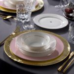 Navy 24 Parça 6 Kişilik Yemek Takımı Pınk – STANDART - Görsel 5