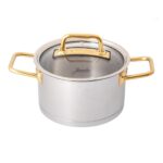 Assos Midi 3lü Tencere Takımı Titanyum Gold – STANDART - Görsel 3