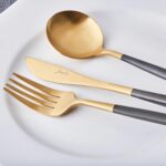 Colors 30 Prç Kaşık Seti Siyah Mat Altın – STANDART - Görsel 3