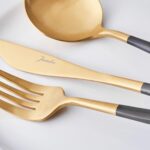 Colors 30 Prç Kaşık Seti Siyah Mat Altın – STANDART - Görsel 4