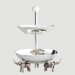 Ganesha İki Katlı Sunumluk Sılver – STANDART - Görsel 3