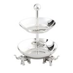 Ganesha İki Katlı Sunumluk Sılver – STANDART - Görsel 4